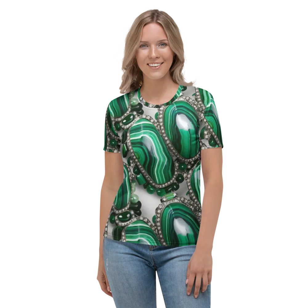 Malachite Royale on Women's Crew Neck T-Shirt — Front