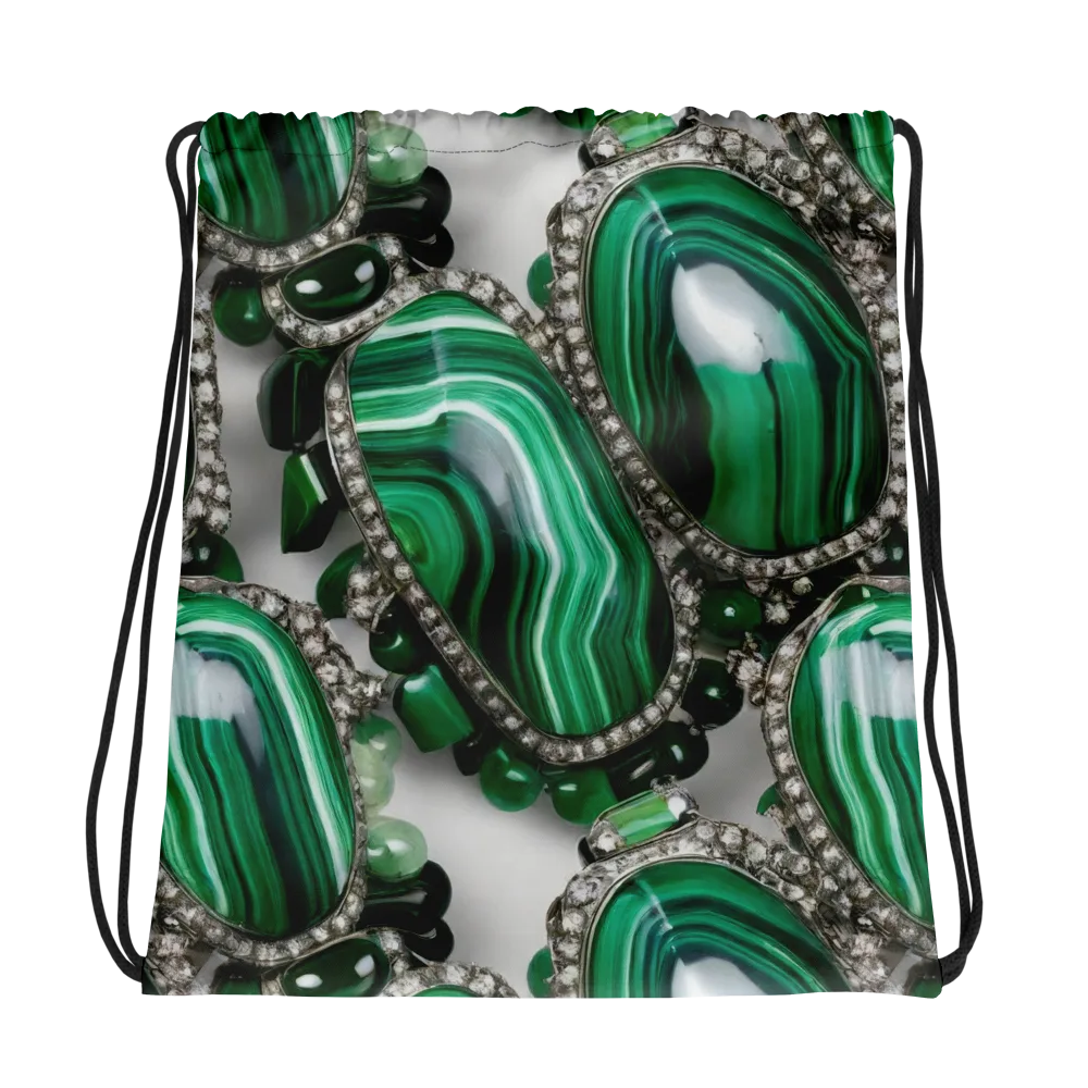 Malachite Royale on Drawstring Bag — Photo