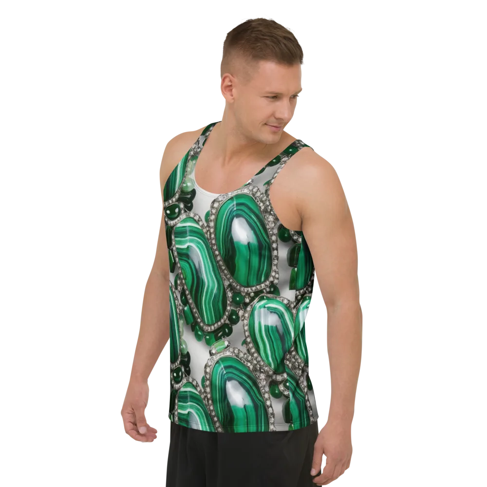 Malachite Royale on Men's Tank Top — Left Front