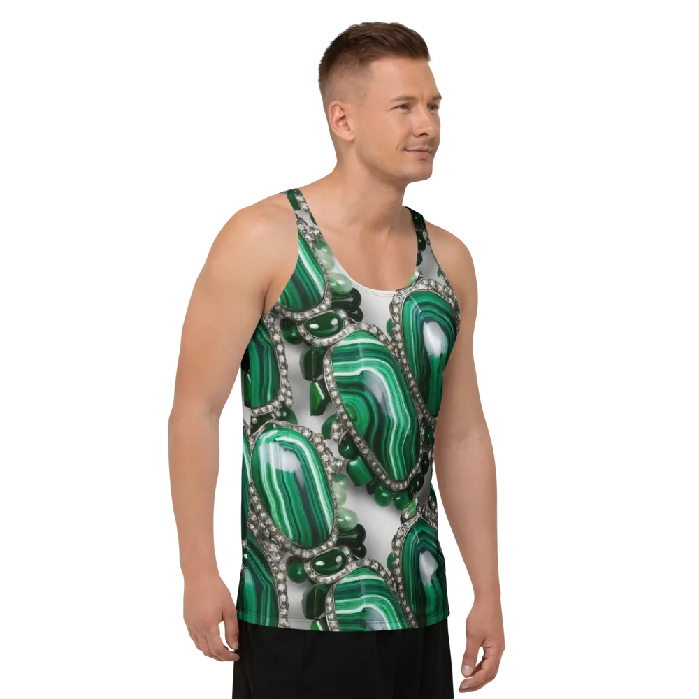 Malachite Royale on Men's Tank Top — Right Front