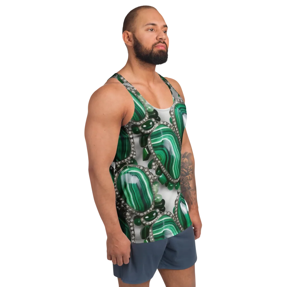 Malachite Royale on Men's Tank Top — Right Front