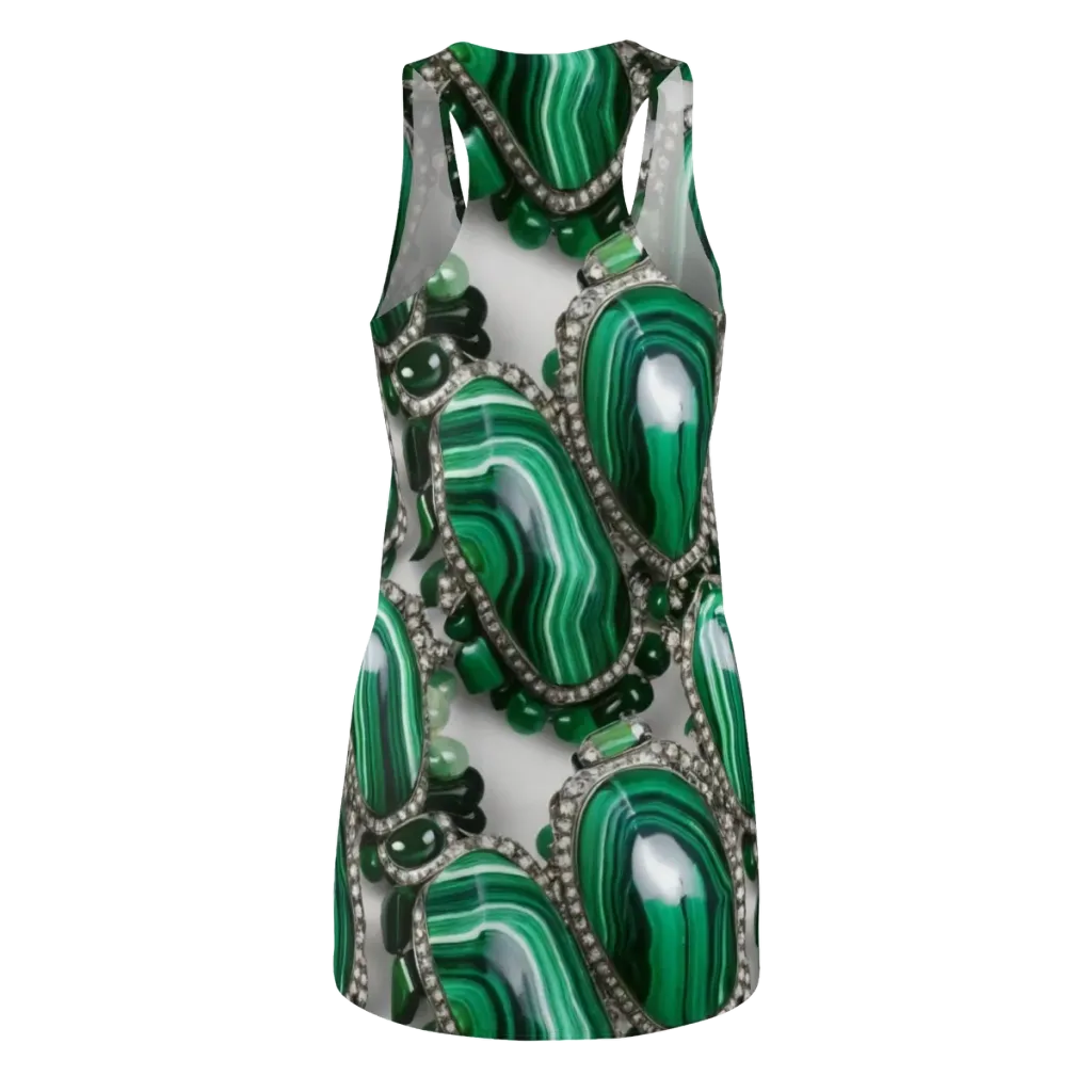 Malachite Royale on Racerback Dress — Back
