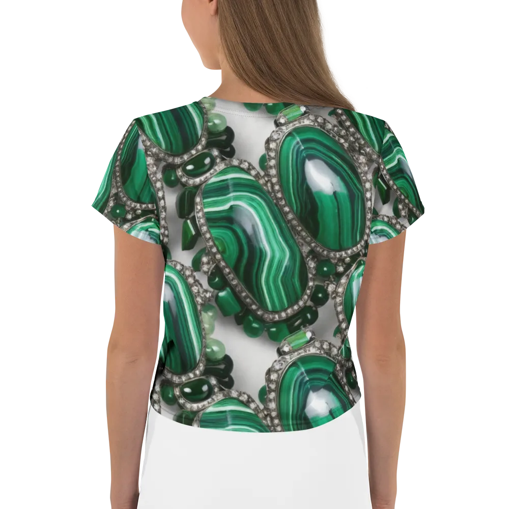 Malachite Royale on Crop Tee — Back