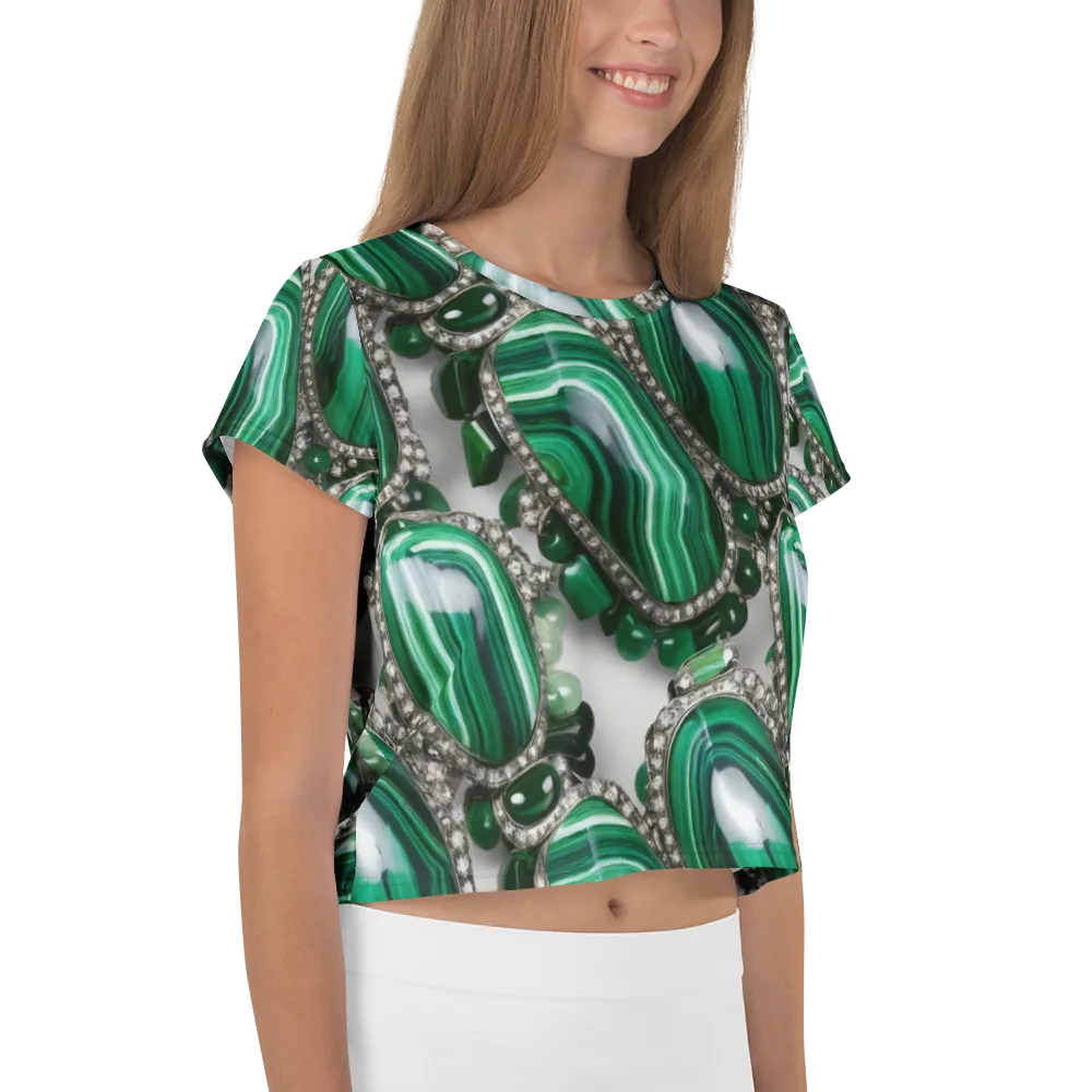 Malachite Royale on Crop Tee — Right