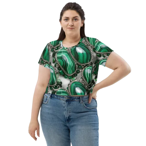 Malachite Royale on a Crop Tee