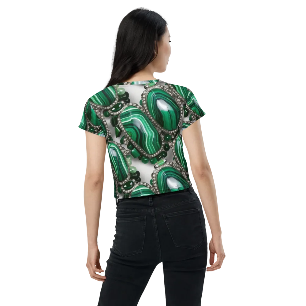 Malachite Royale on Crop Tee — Back