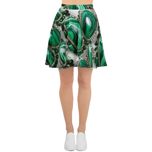 Malachite Royale on a Skater Skirt
