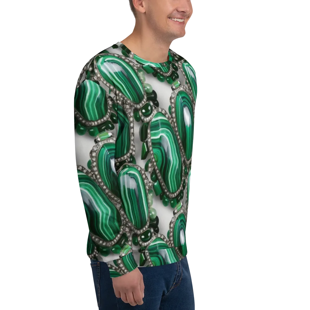 Malachite Royale on Sweatshirt — Right Front