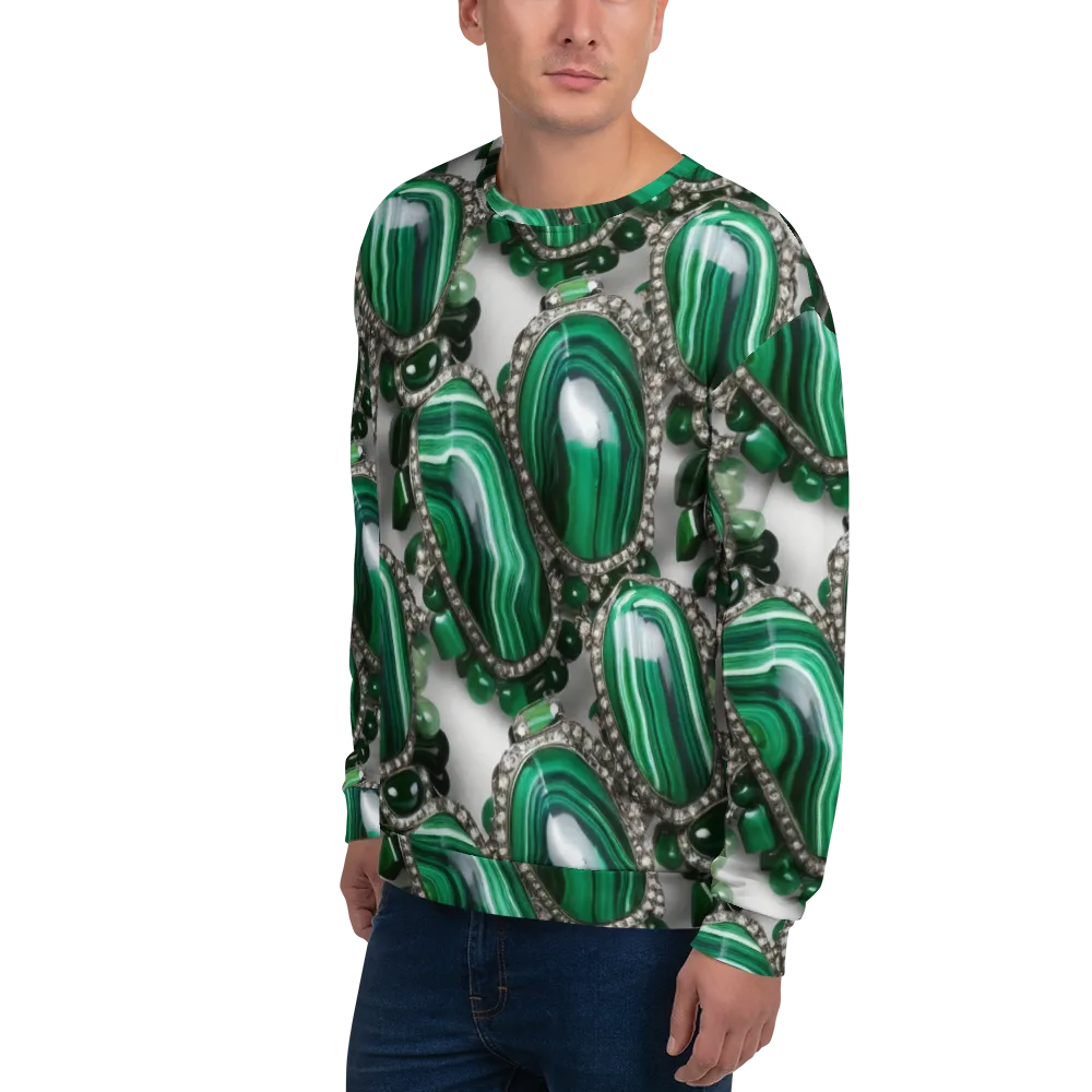 Malachite Royale on Sweatshirt — Left Front