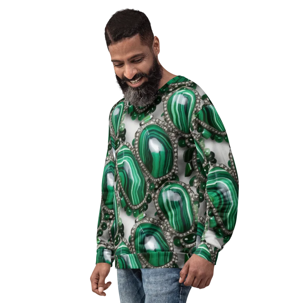 Malachite Royale on Sweatshirt — Left Front