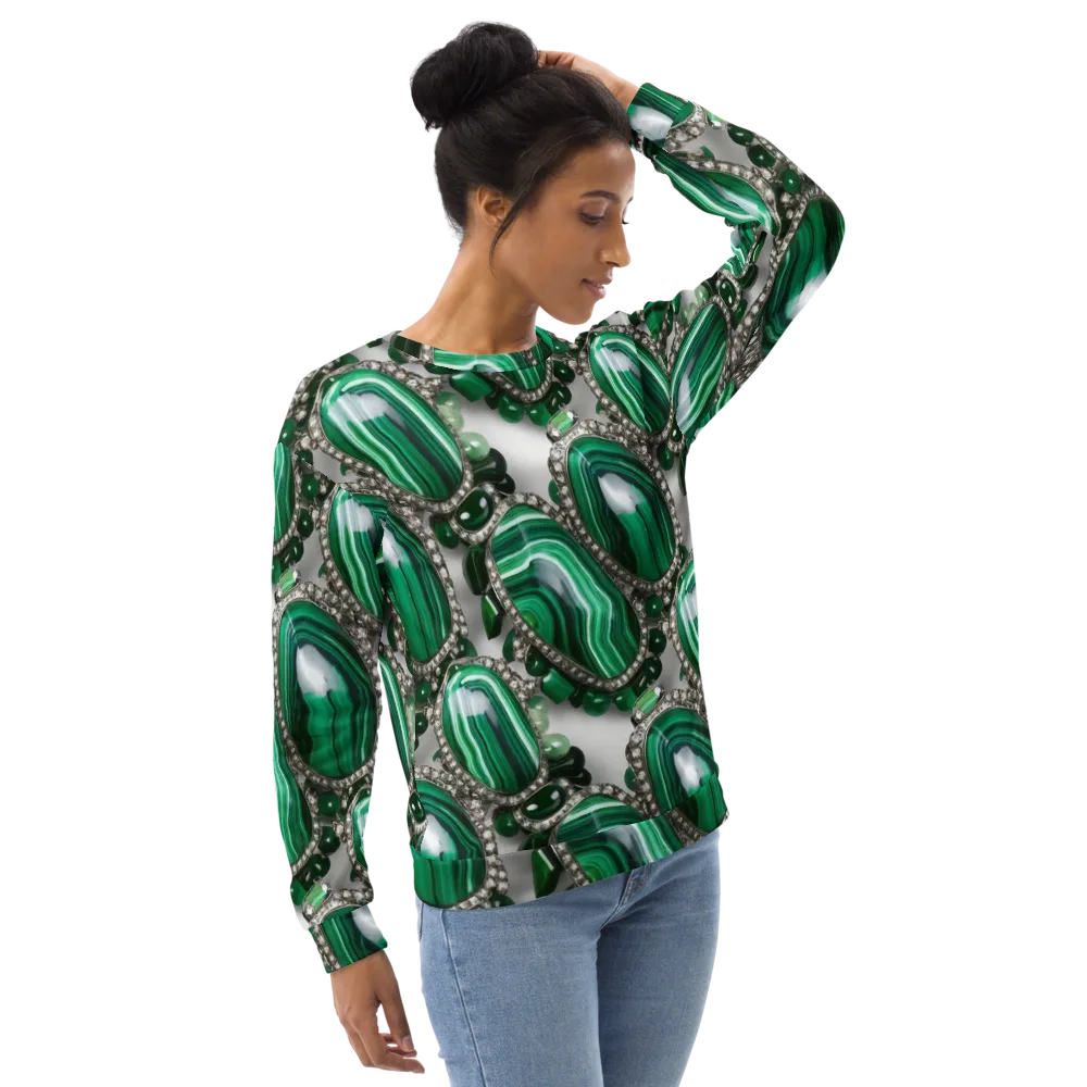Malachite Royale on Sweatshirt — Right Front
