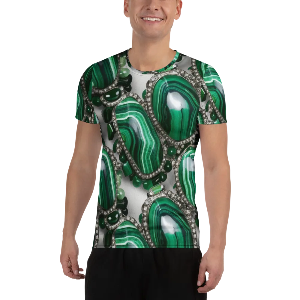 Malachite Royale on Men's Athletic T-Shirt — Front