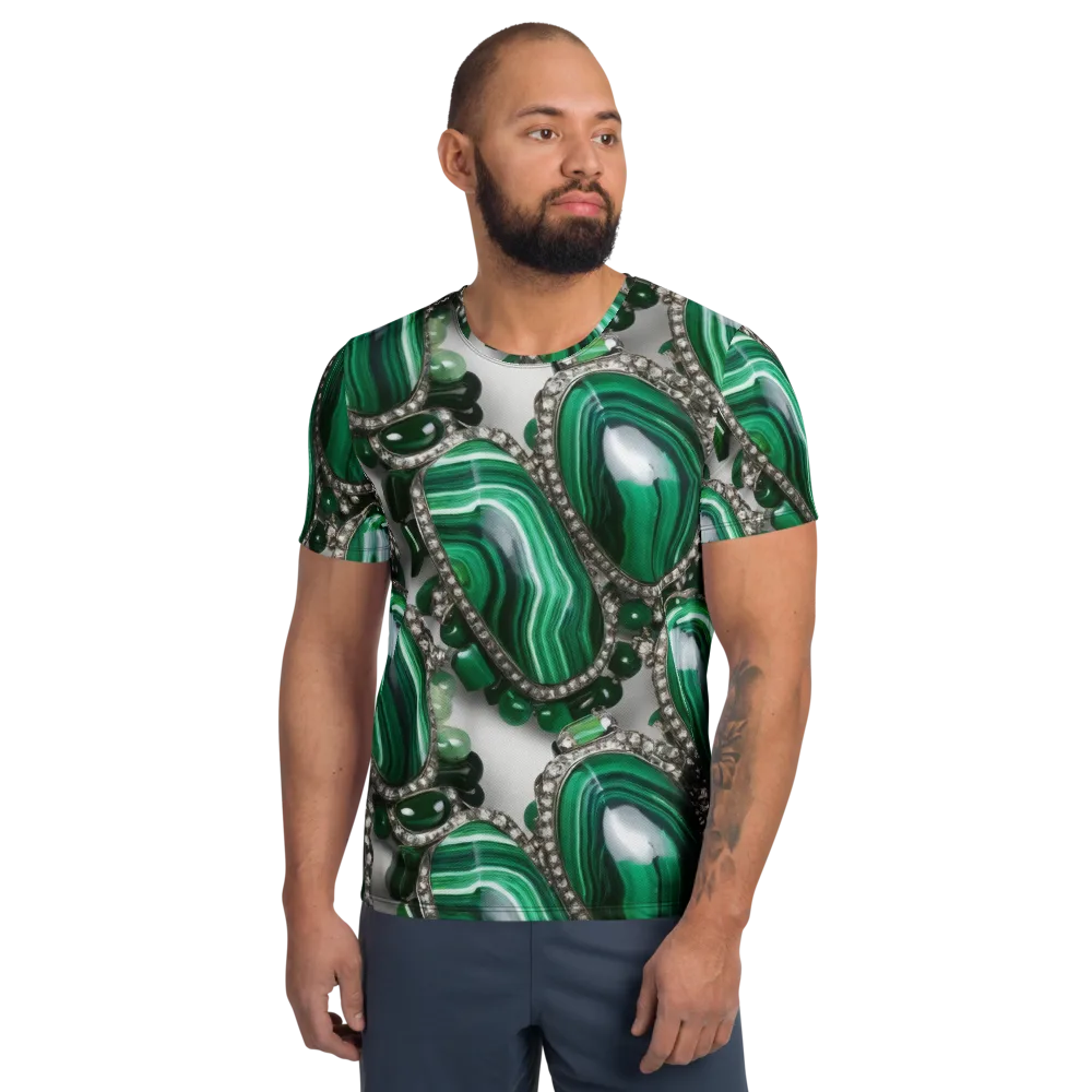Malachite Royale on Men's Athletic T-Shirt — Front