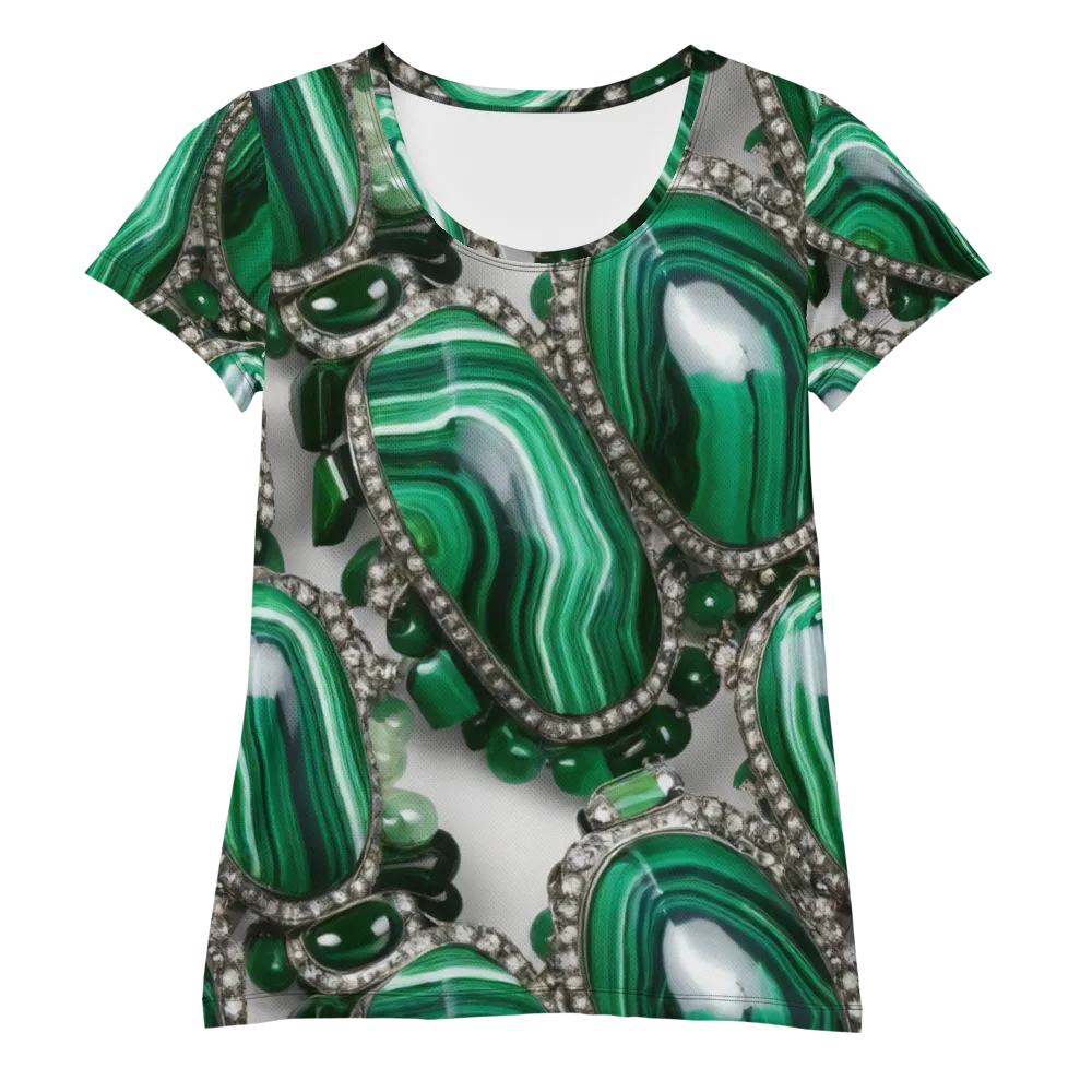 Malachite Royale on Women's Athletic T-Shirt — Front