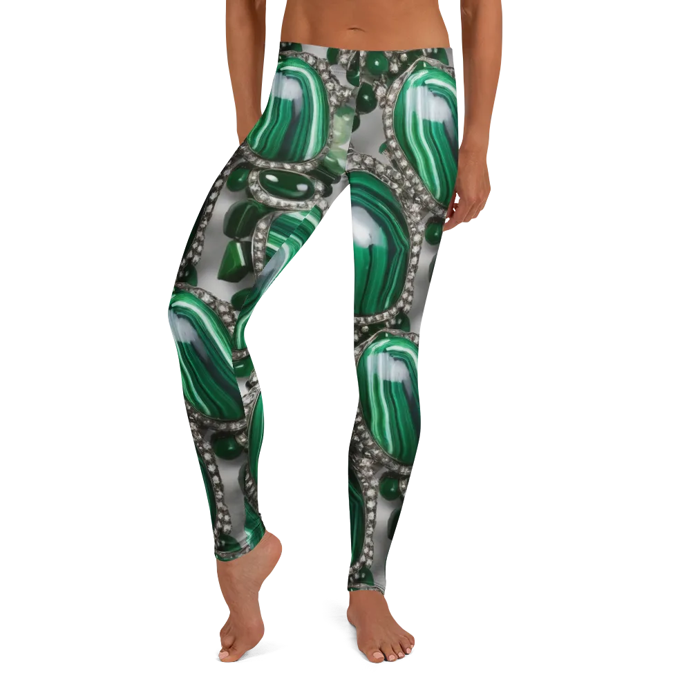 Malachite Royale on Leggings — Front