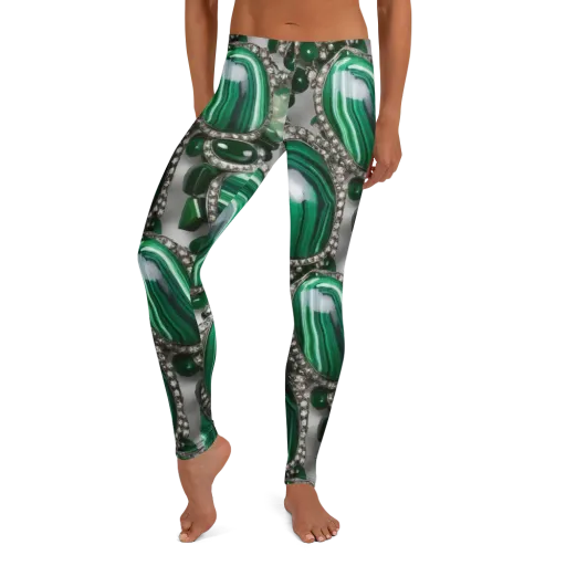 Malachite Royale on a Leggings
