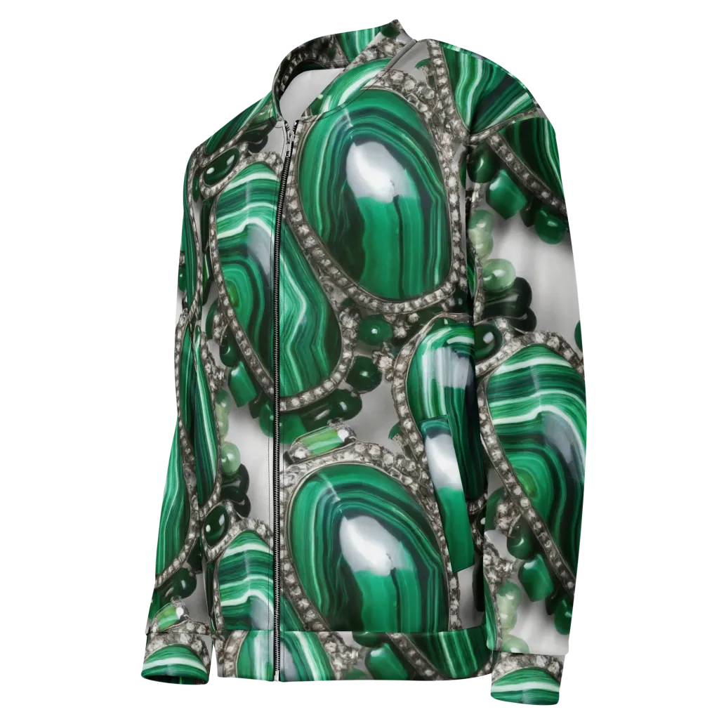Malachite Royale on Bomber Jacket — Left Front