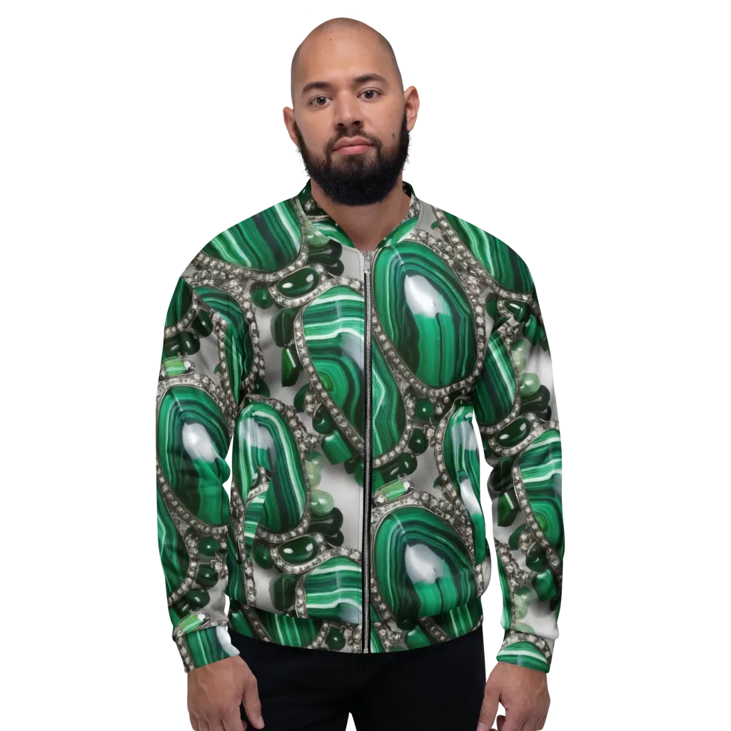 Malachite Royale on Bomber Jacket — Front