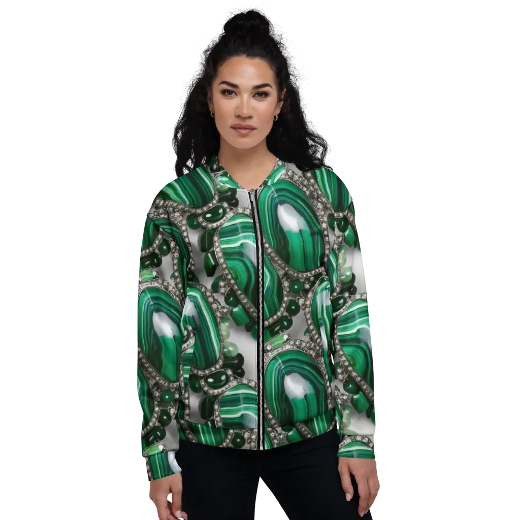Malachite Royale on Bomber Jacket — Front
