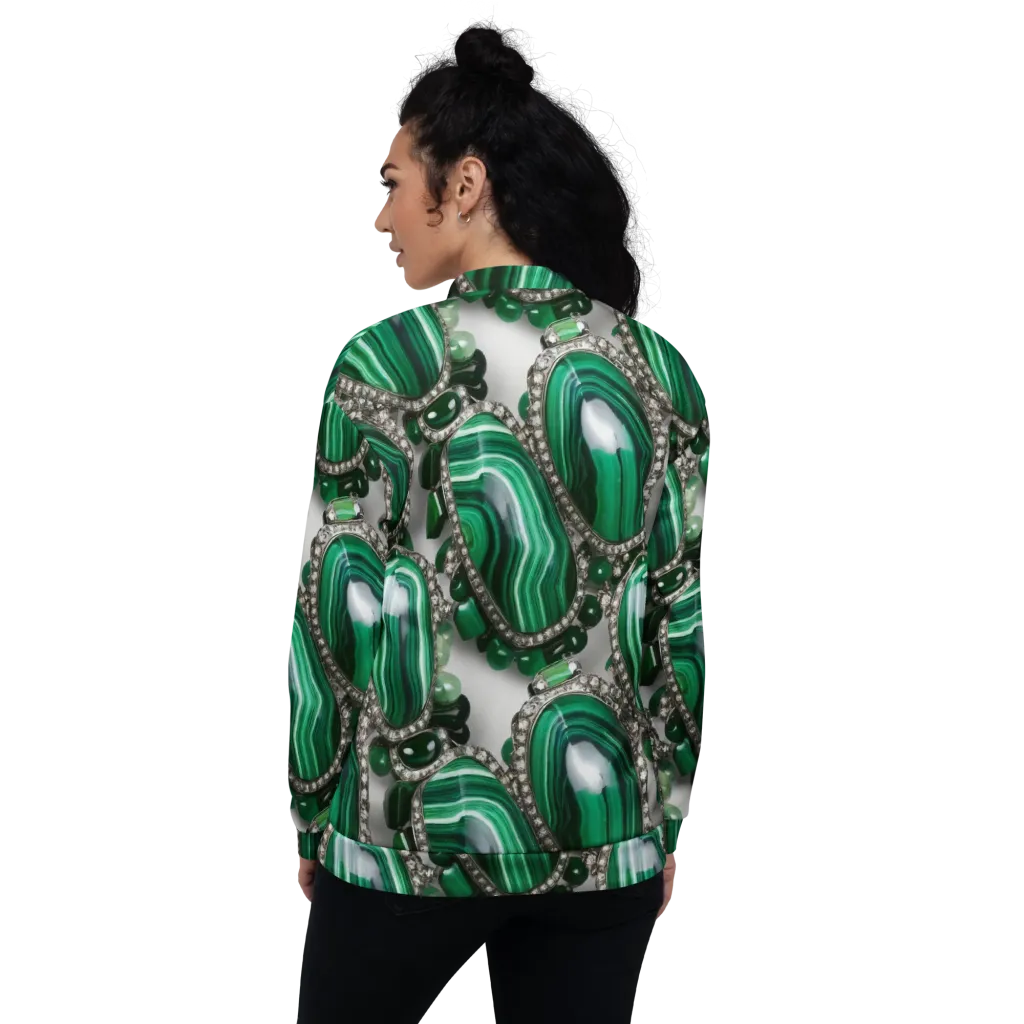 Malachite Royale on Bomber Jacket — Back