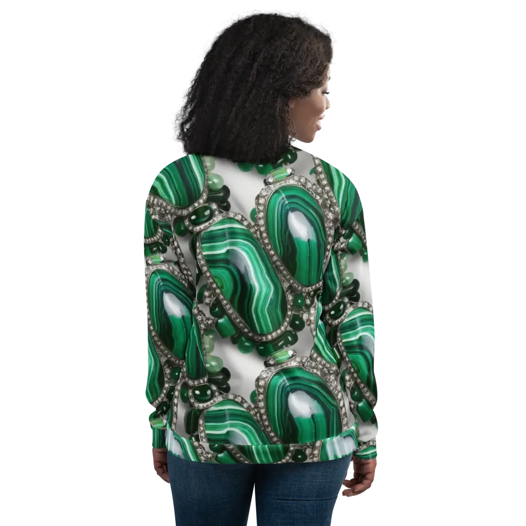 Malachite Royale on Bomber Jacket — Back