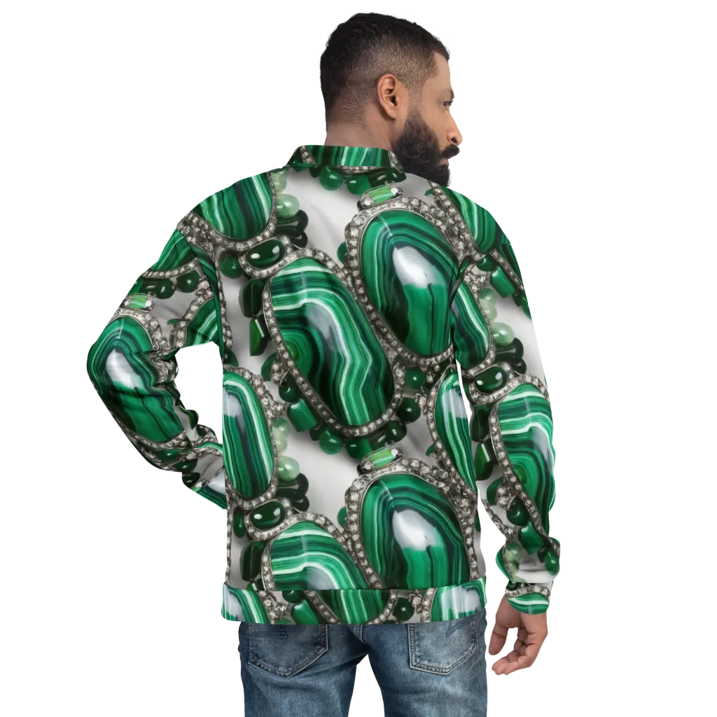 Malachite Royale on Bomber Jacket — Back