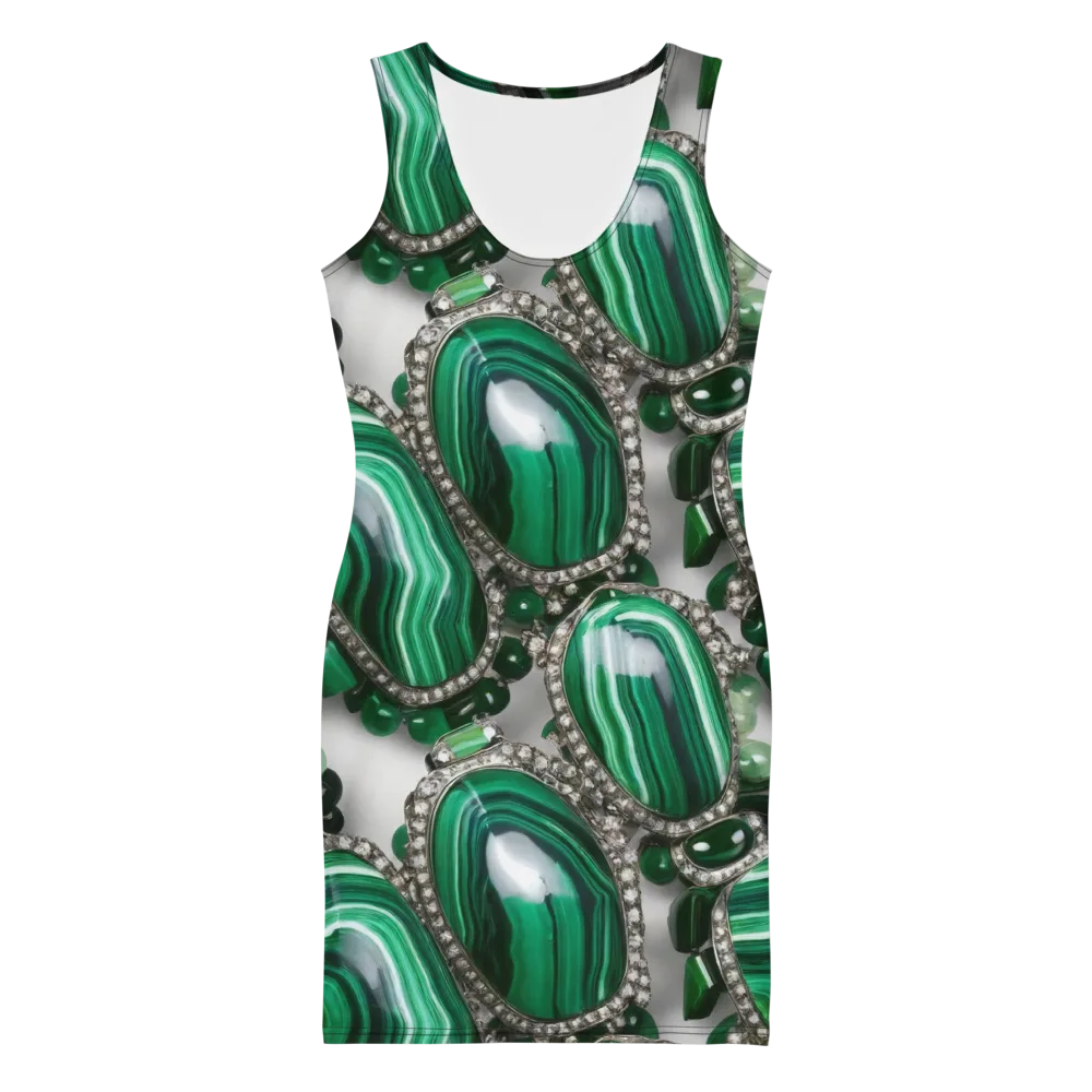 Malachite Royale on Bodycon Dress — Front