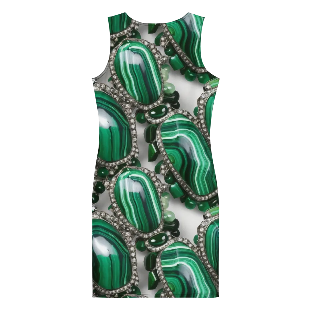 Malachite Royale on Bodycon Dress — Back