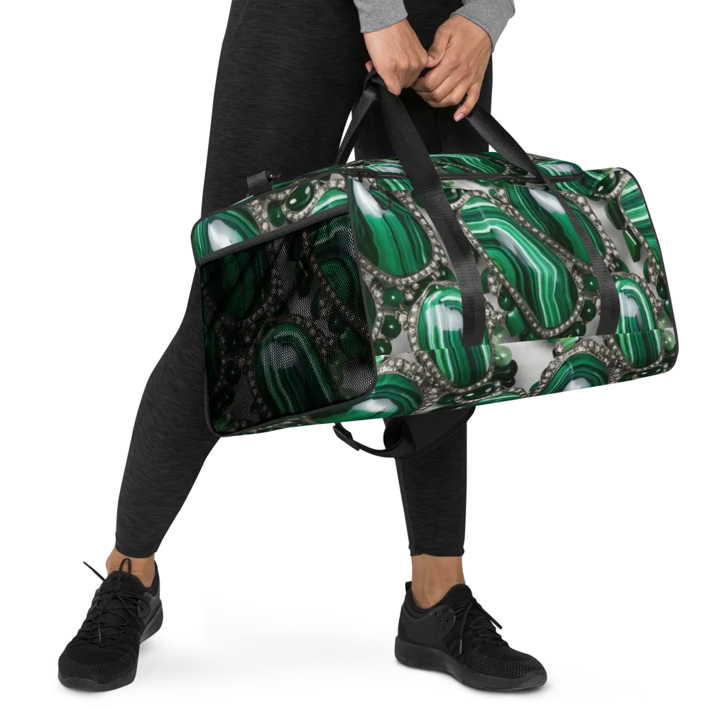 Malachite Royale on Duffle Bag — Right Front