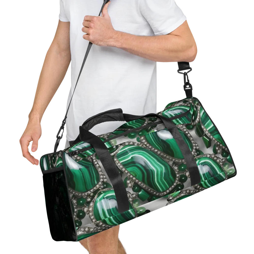 Malachite Royale on Duffle Bag — Right Front