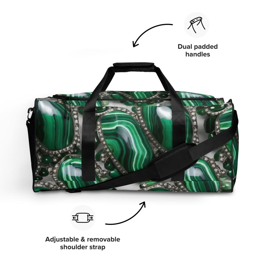 Malachite Royale on Duffle Bag — Front