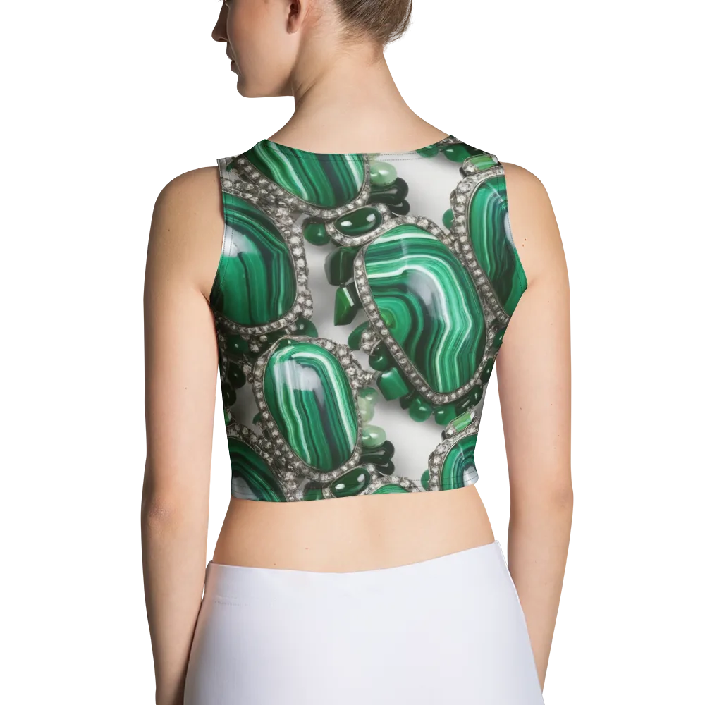 Malachite Royale on Crop Top — Back