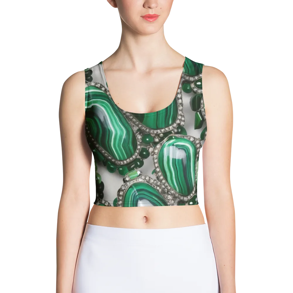 Malachite Royale on Crop Top — Front