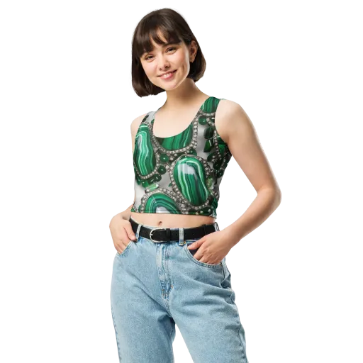 Malachite Royale on a Crop Top