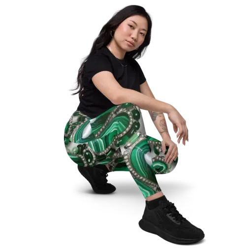 Malachite Royale on a Leggings with Pockets