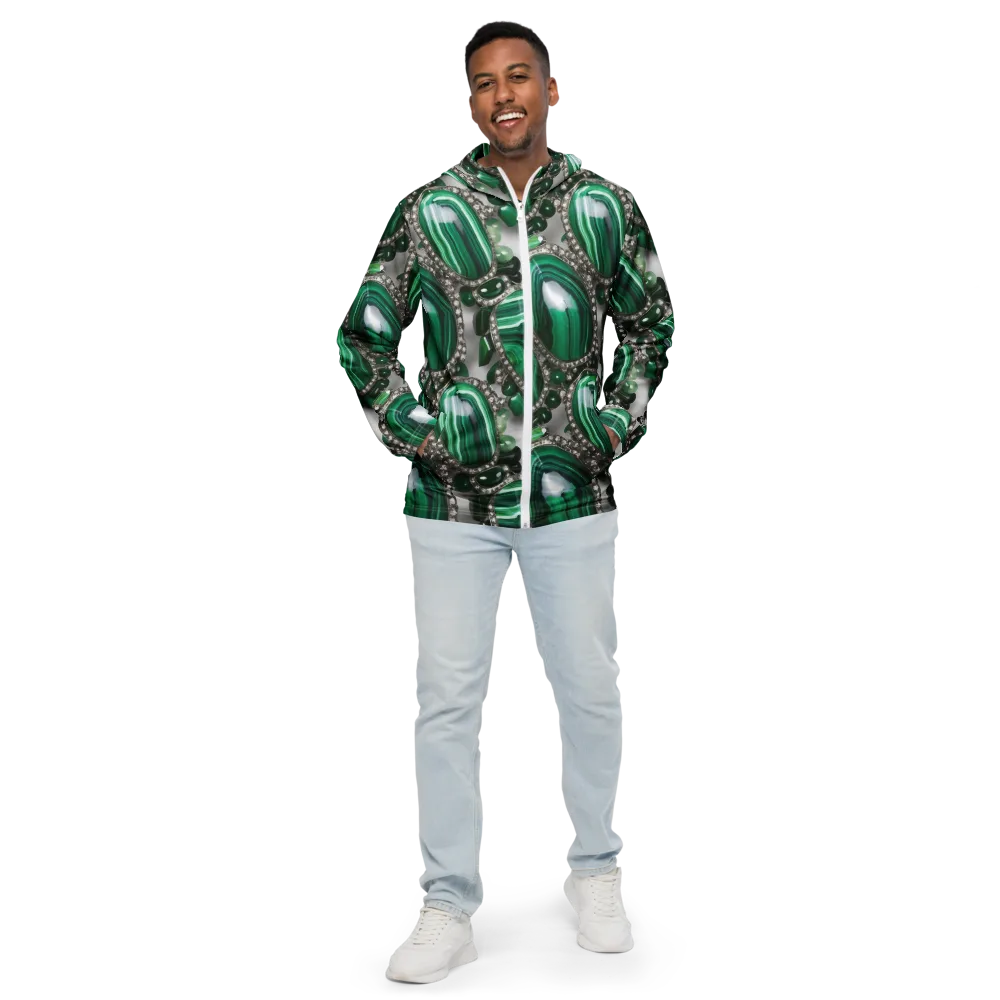 Malachite Royale on Men's Windbreaker — Front