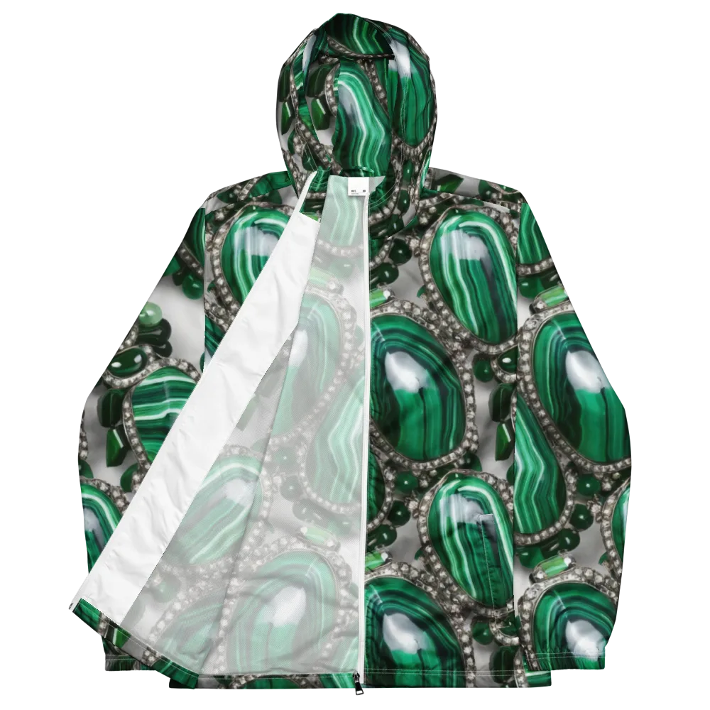 Malachite Royale on Men's Windbreaker — Front