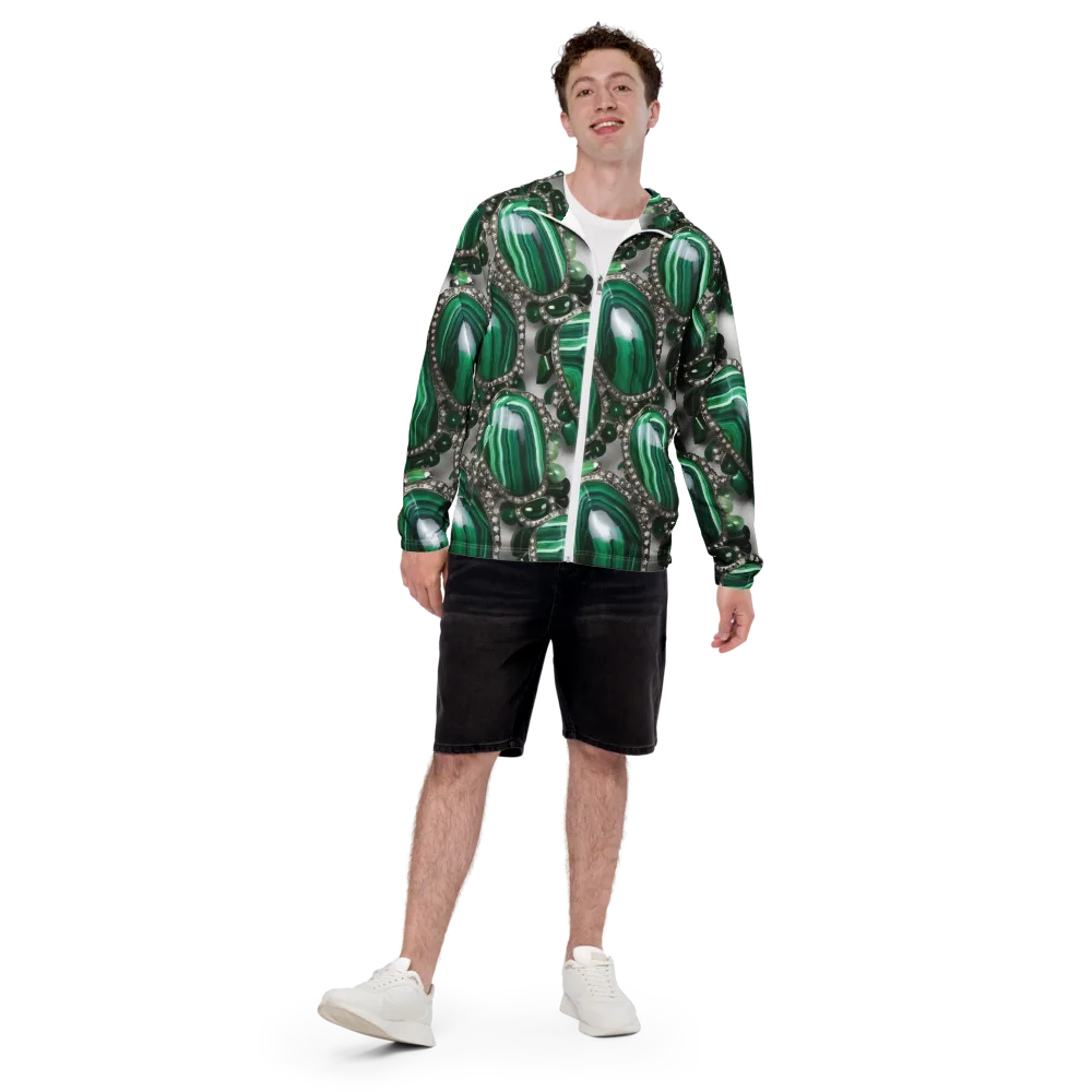 Malachite Royale on Men's Windbreaker — Front