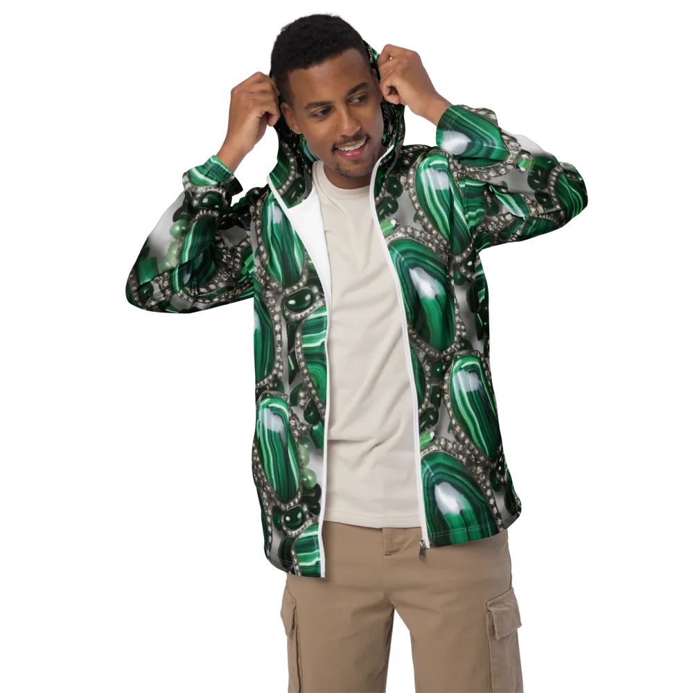 Malachite Royale on Men's Windbreaker — Front