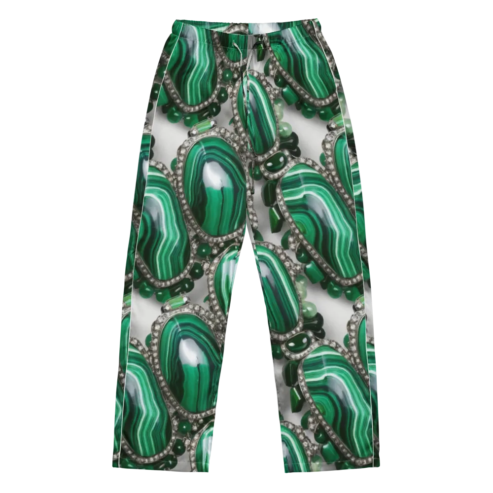 Malachite Royale on Women's Pajama Pants — Front