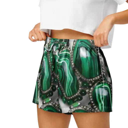 Malachite Royale on a Women's Pajama Shorts