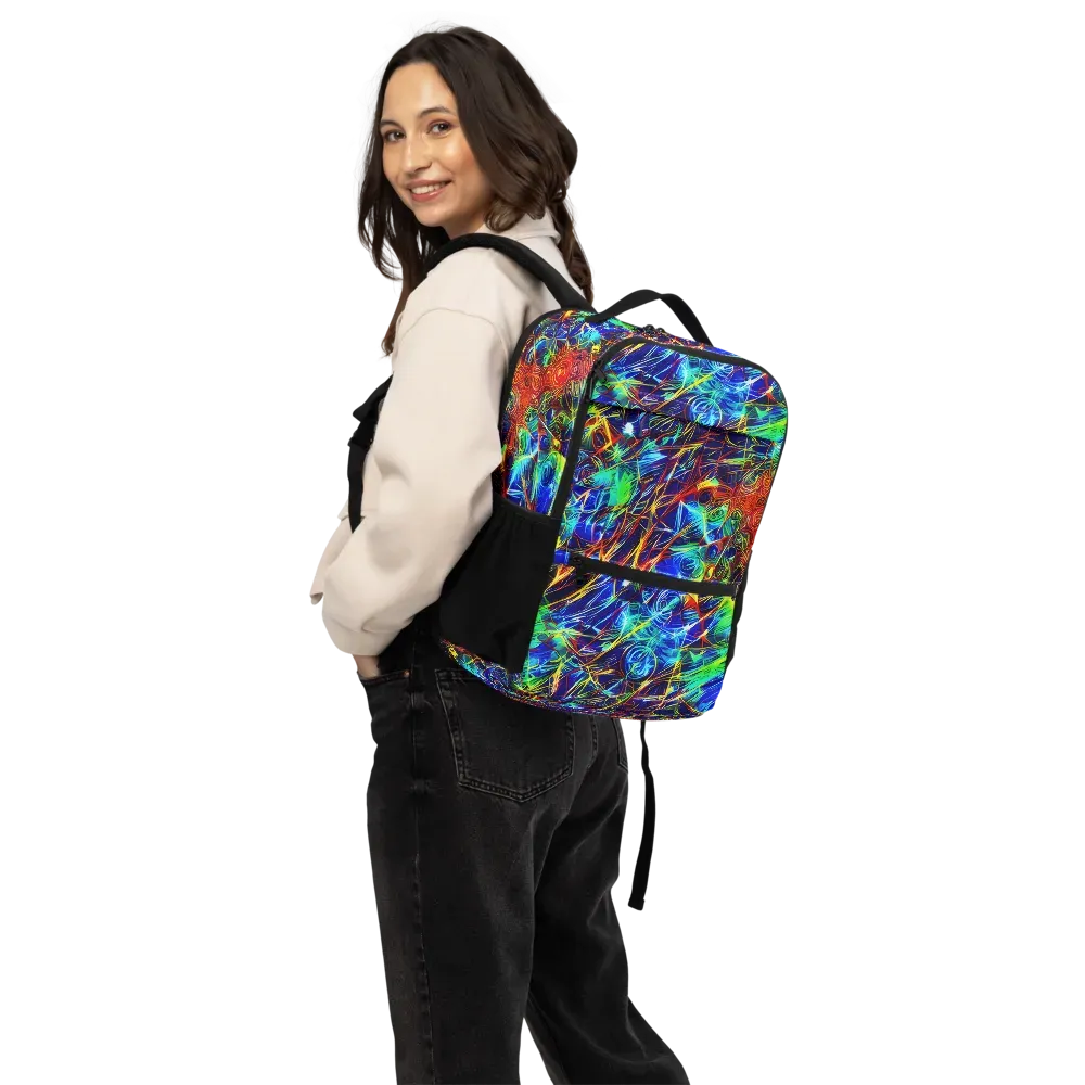 Limefire Cartography on Utility Backpack — Back
