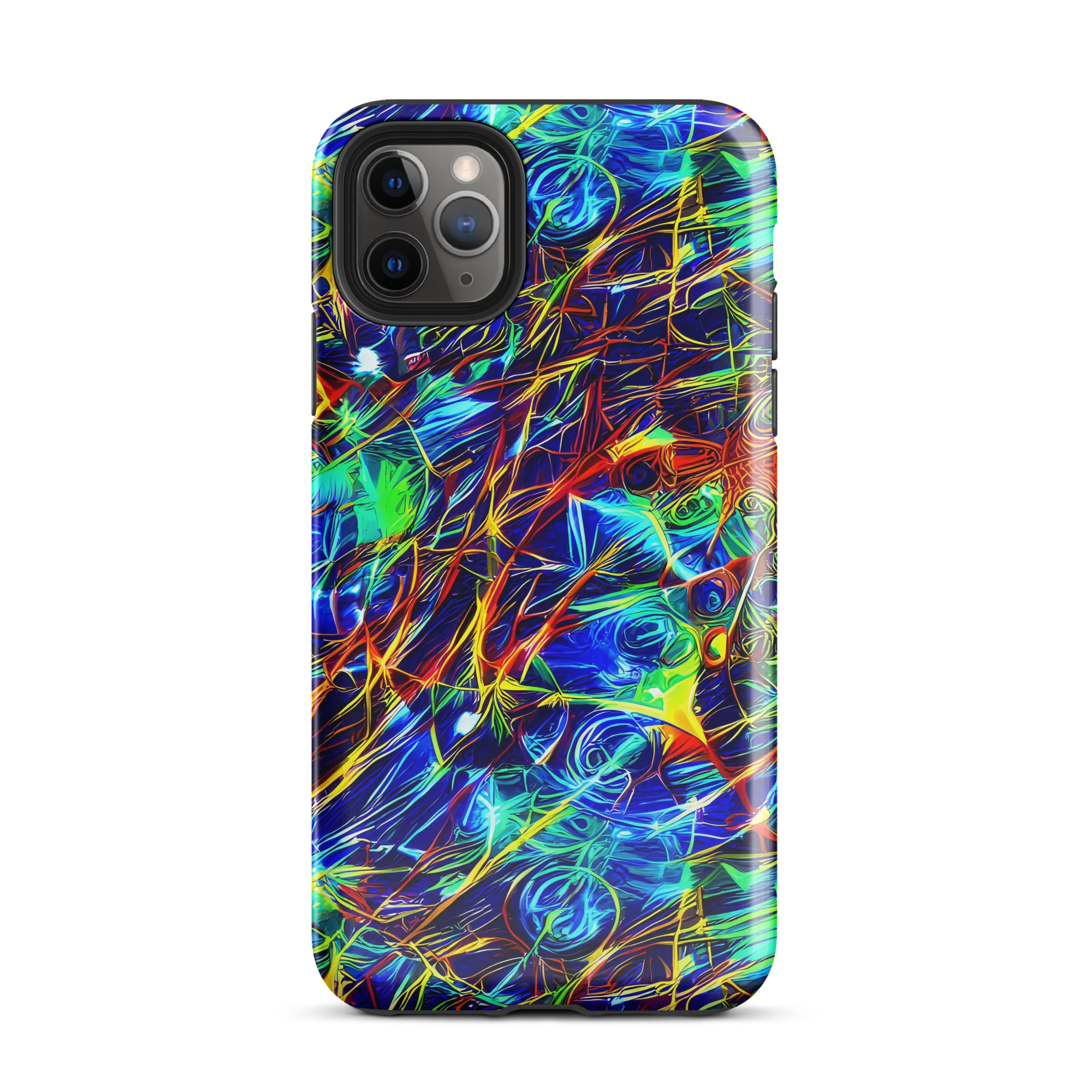 Limefire Cartography on Tough Case for iPhone® — Front