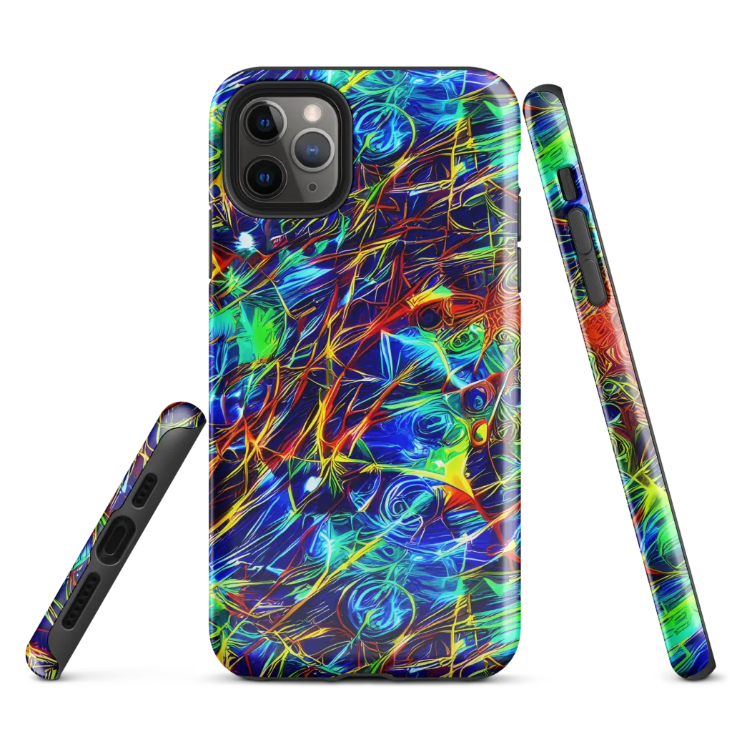 Limefire Cartography on Tough Case for iPhone® — Front