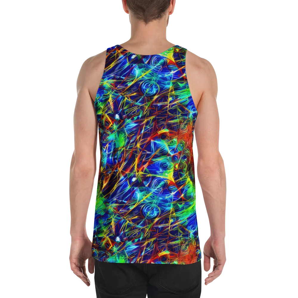 Limefire Cartography on Men's Tank Top — Back