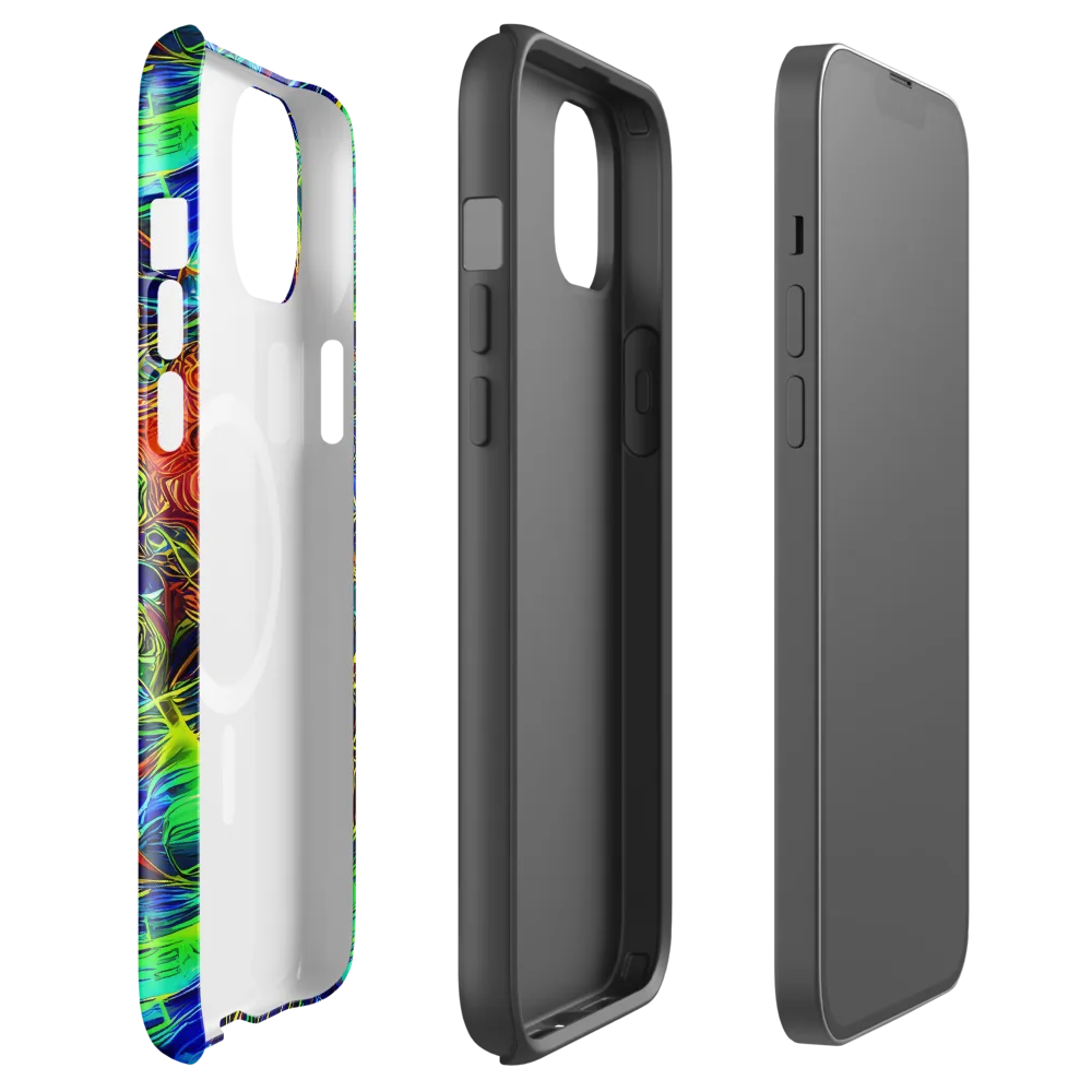 Limefire Cartography on MagSafe Tough Case for iPhone® — Front