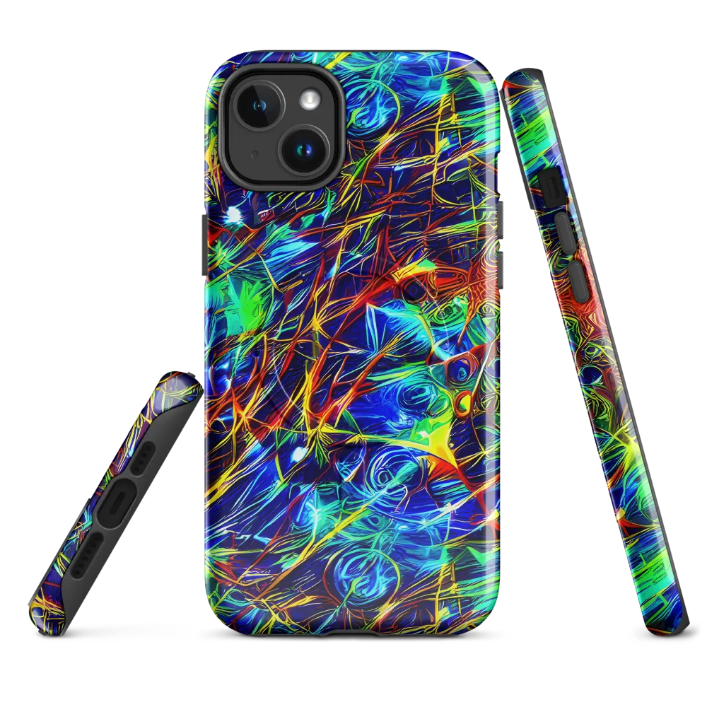 Limefire Cartography on MagSafe Tough Case for iPhone® — Front