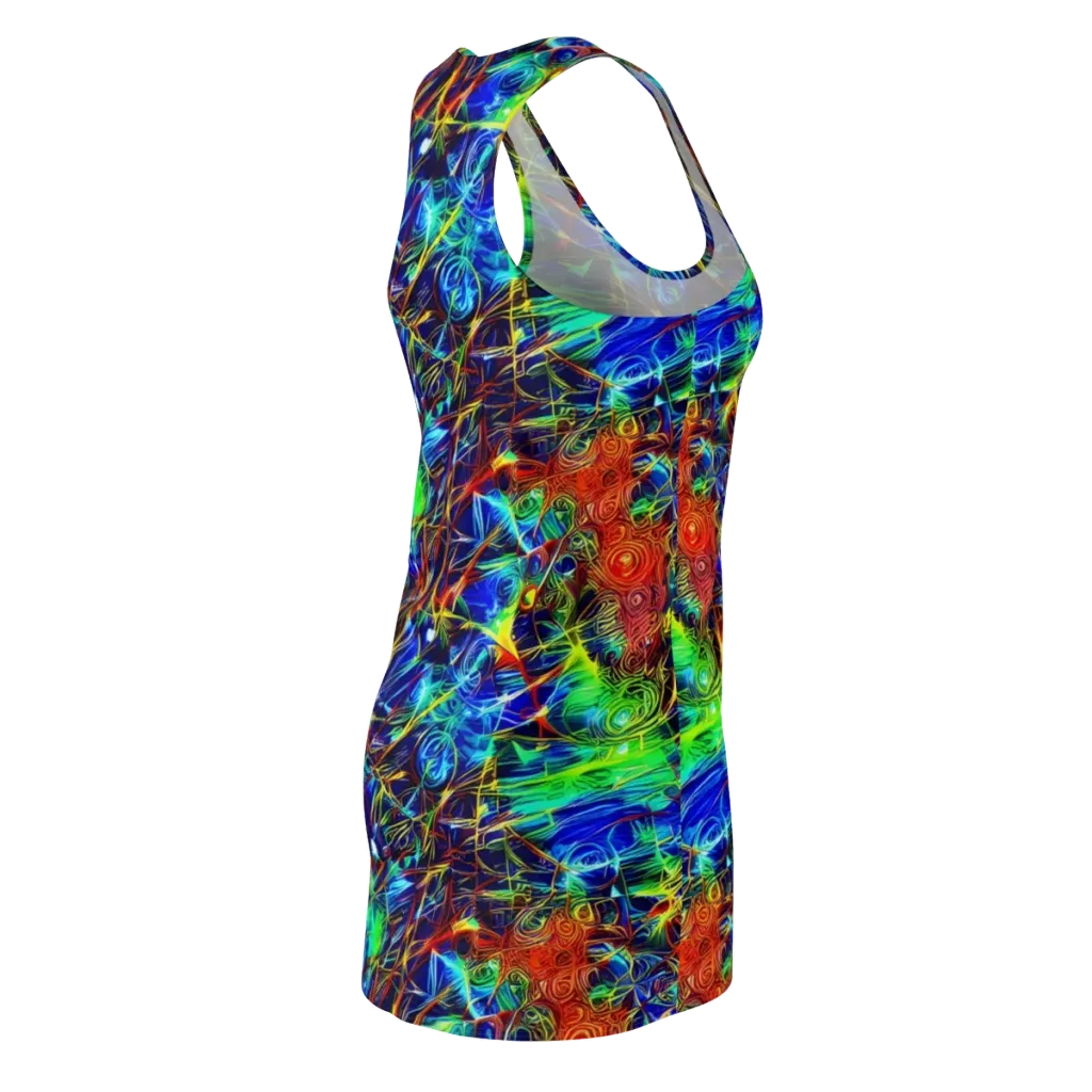 Limefire Cartography on Racerback Dress — Back Side