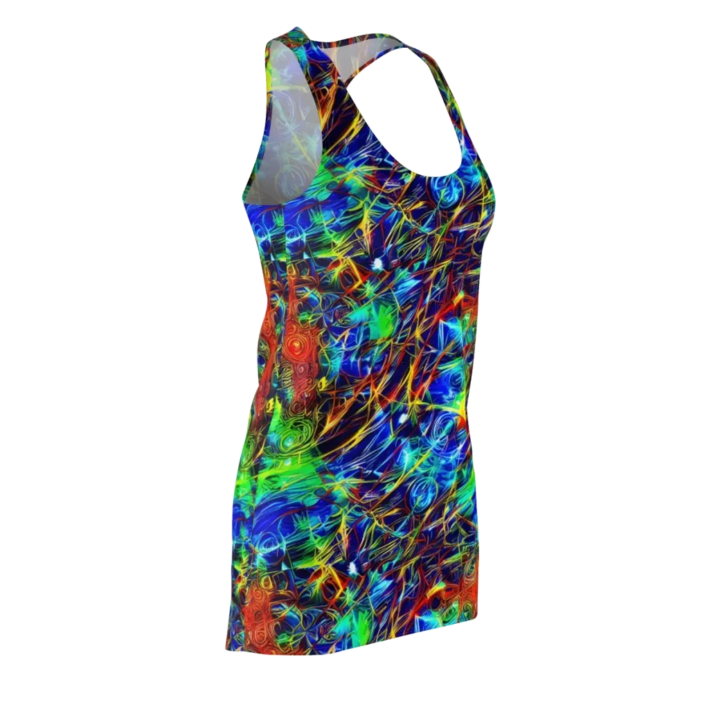 Limefire Cartography on Racerback Dress — Front Side