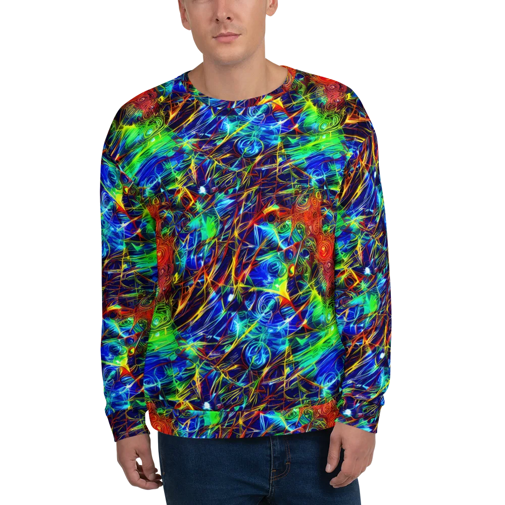 Limefire Cartography on Sweatshirt — Front